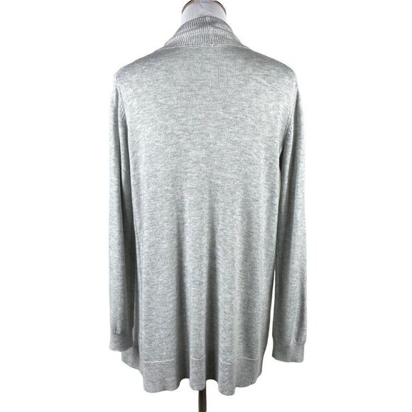Marine Layer Elle Cashmere Blend Open Front Cardigan Women's Size Small Gray - Picture 5 of 10